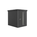 KOVINSKA VRTNA HIKA BIOHORT 180X236X222 CM NEO 2A STANDARD VRATA TEMNO SIVA